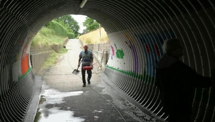 Rengøring af byens tunneller